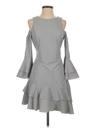 Pre-owned Aqua Cocktail Dress In Gray