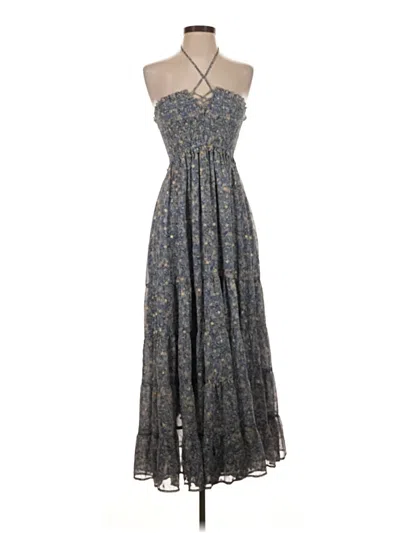 Pre-owned Aqua Cocktail Dress In Gray