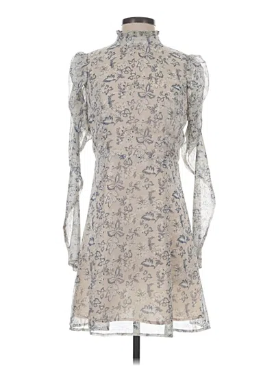 Pre-owned Aqua Cocktail Dress In Gray