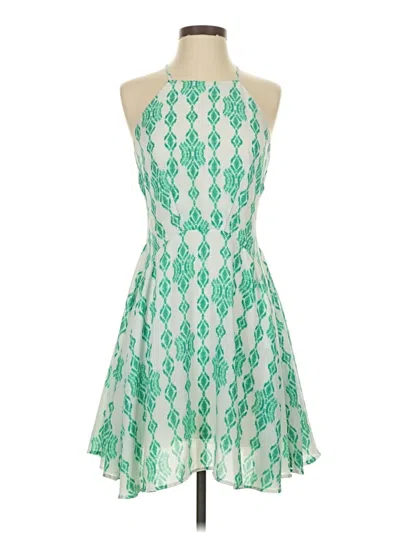 Pre-owned Aqua Cocktail Dress In Green