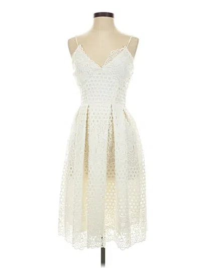 Pre-owned Aqua Cocktail Dress In Ivory