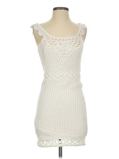 Pre-owned Aqua Cocktail Dress In Ivory