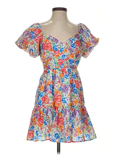Pre-owned Aqua Cocktail Dress In Orange