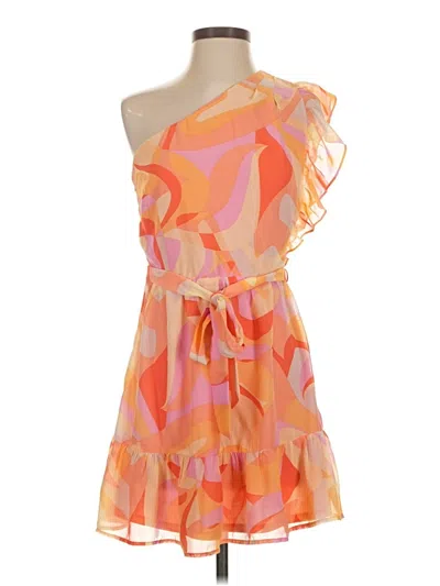 Pre-owned Aqua Cocktail Dress In Orange