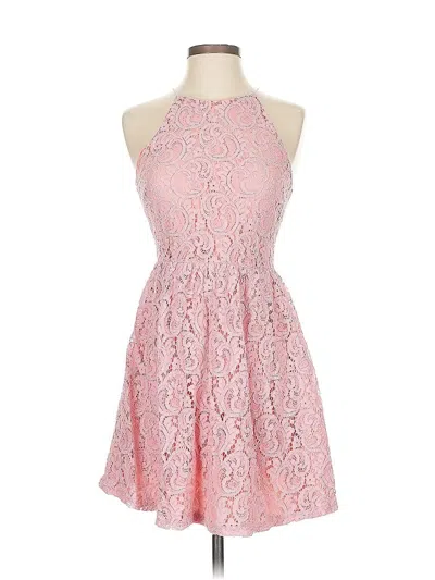 Pre-owned Aqua Cocktail Dress In Pink
