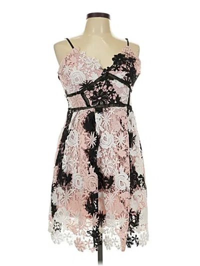 Pre-owned Aqua Cocktail Dress In Pink