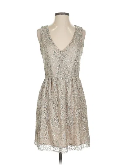 Pre-owned Aqua Cocktail Dress In Silver