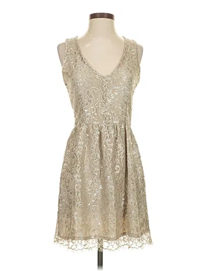 Pre-owned Aqua Cocktail Dress In Silver