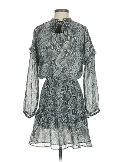 Pre-owned Aqua Cocktail Dress In Silver