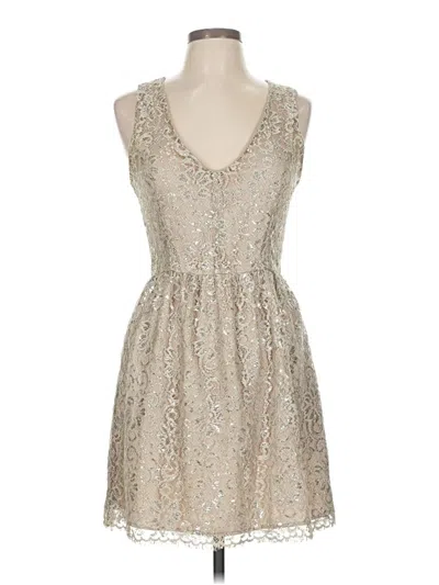 Pre-owned Aqua Cocktail Dress In Silver