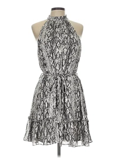 Pre-owned Aqua Cocktail Dress In Silver