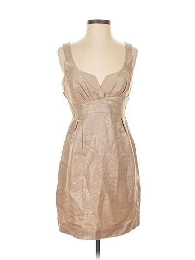 Pre-owned Aqua Cocktail Dress In Tan