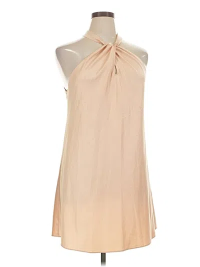 Pre-owned Aqua Cocktail Dress In Tan