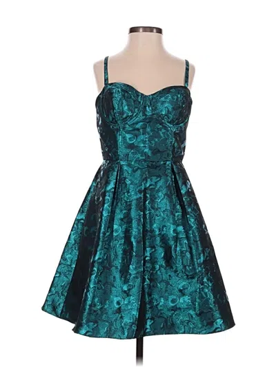 Pre-owned Aqua Cocktail Dress In Teal