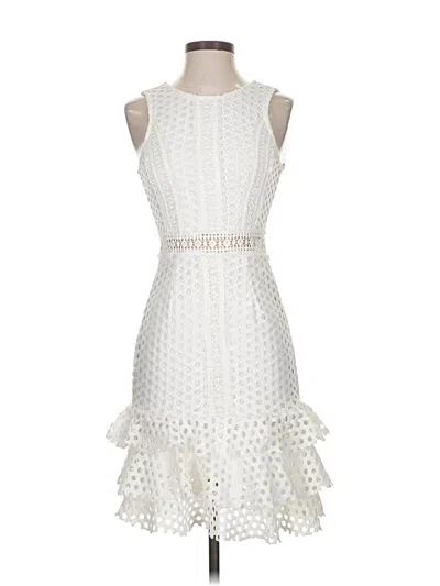 Pre-owned Aqua Cocktail Dress In White