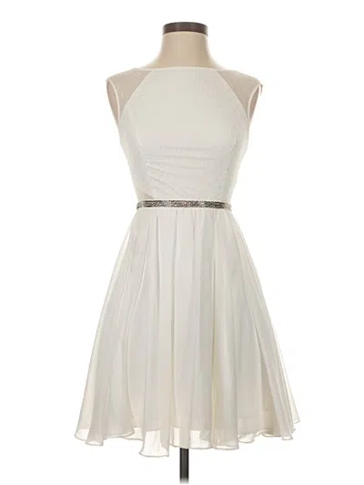 Pre-owned Aqua Cocktail Dress In White