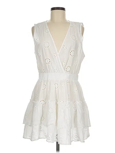 Pre-owned Aqua Cocktail Dress In White