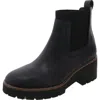 Aqua College Demi Womens Suede Waterproof Chelsea Boots In Black