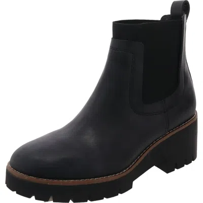 Aqua College Demi Womens Suede Waterproof Chelsea Boots In Black
