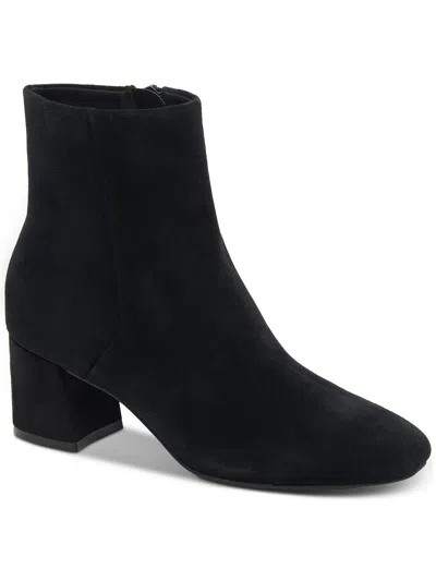 Aqua College Women's Waterproof Echo Dress Ankle Booties In Black Suede