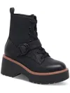 Aqua College Gecko Womens Faux Leather Waterproof Combat & Lace-up Boots In Multi