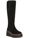 AQUA COLLEGE GINA WOMENS SUEDE TALL KNEE-HIGH BOOTS