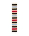 Aqua Colorblock Stripe Scarf In Multi