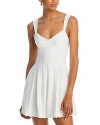 Aqua Corset Lace Up Mini Dress - 100% Exclusive In White