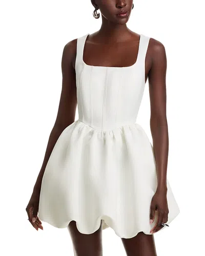 Aqua Corset Mini Dress - Exclusive In White