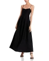 Aqua Crinkle Smocked Maxi Dress - 100% Exclusive In Black
