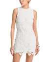 Aqua Crochet Mini Dress - Exclusive In White