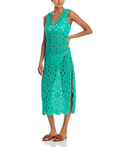 Aqua Crochet Swim Cover Up Dress - 100% Exclusive In Green