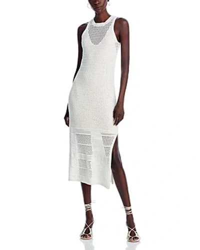 Aqua Crochet Tank Dress - 100% Exclusive In White
