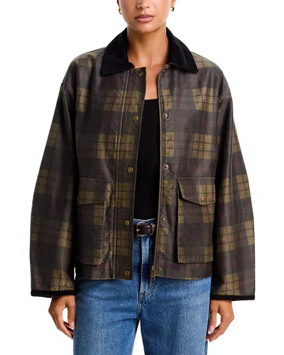 Aqua Cropped Barn Jacket - Exclusive In Multi
