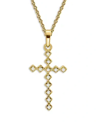 Aqua Cross Pendant Necklace, 16 - 100% Exclusive In Gold