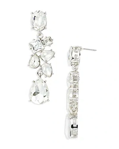 Aqua Crystal Drop Earrings, 1.8l - 100% Exclusive In Silver