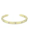 Shop Aqua Cubic Zirconia Cuff Bracelet In Gold Tone - Exclusive