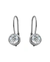 Aqua Cubic Zirconia Drop Earrings - 100% Exclusive In Silver