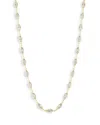 Aqua Cubic Zirconia Marquis Choker Necklace, 12-15 - Exclusive In Gold