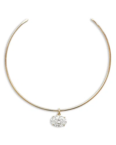 Aqua Cubic Zirconia Structured Pendant Necklace - Exclusive In Gold