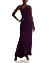 Aqua Cutout One Shoulder Gown - Exclusive In Purple