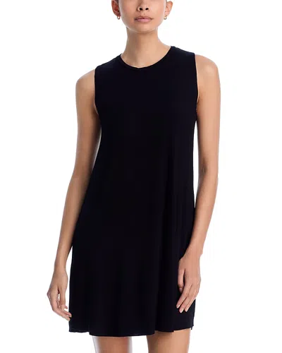 Aqua Daisy Sleeveless Dress - Exclusive In Black