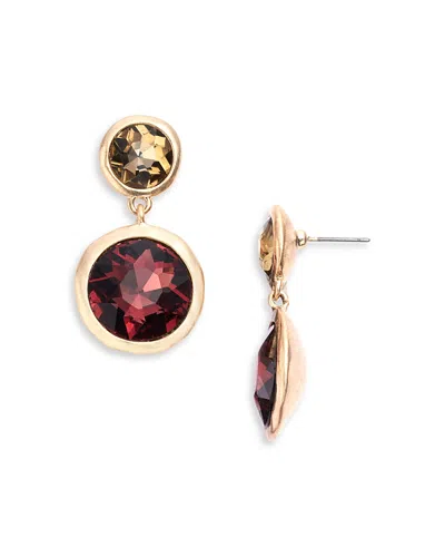 Aqua Dangle Earrings - Exclusive In Gold