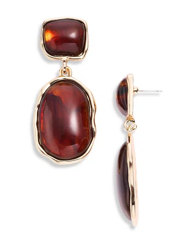 Aqua Dangle Earrings - Exclusive In Gold