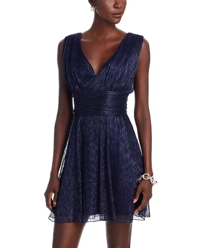 Aqua Deep V Neck Dress - Exclusive In Black/navy