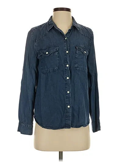 Pre-owned Aqua Denim Jacket In Blue