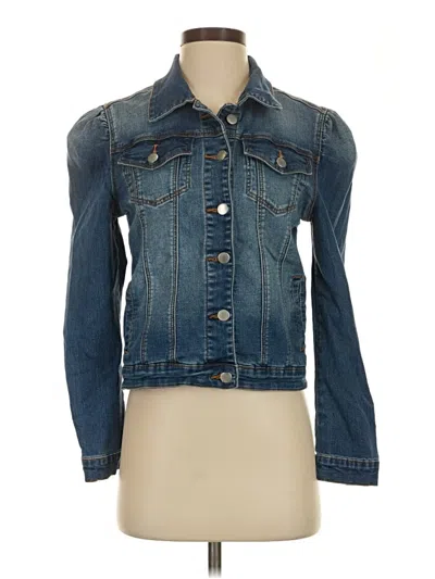 Pre-owned Aqua Denim Jacket In Blue