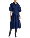 Aqua Denim Midi Dress - Exclusive In Blue