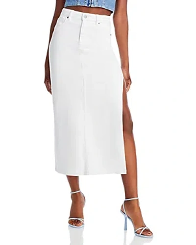 Aqua Denim Midi Skirt - 100% Exclusive In White Wash