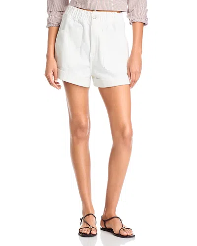 Aqua Denim Shorts - Exclusive In White
